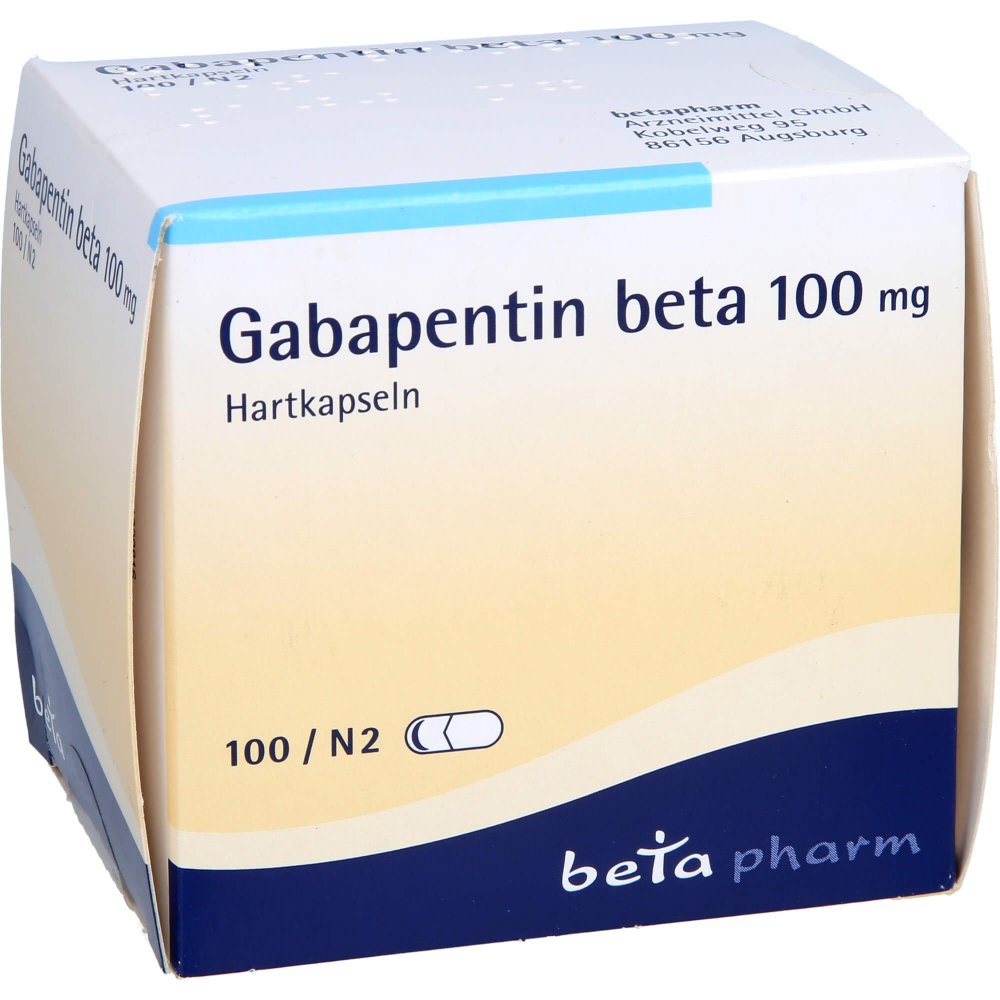 Das Produktfoto zeigt Gabapentin Beta 100 Mg Hartkapseln (100 stk) PZN 00792202