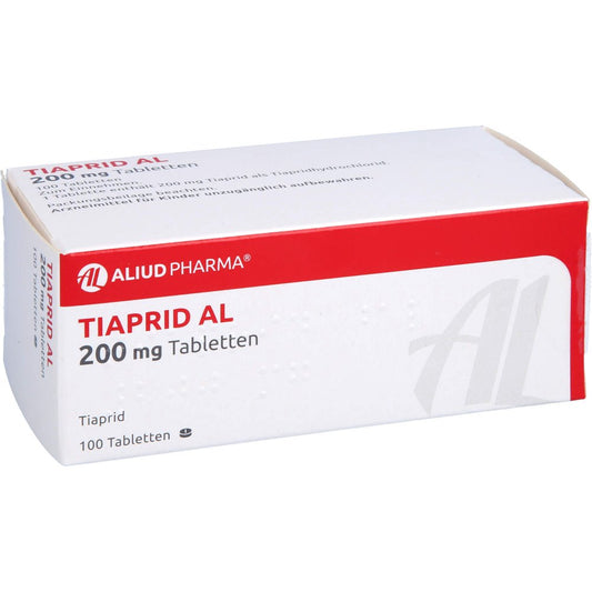 Das Produktfoto zeigt Tiaprid Al 200 Mg Tabletten (100 stk) PZN 00800798