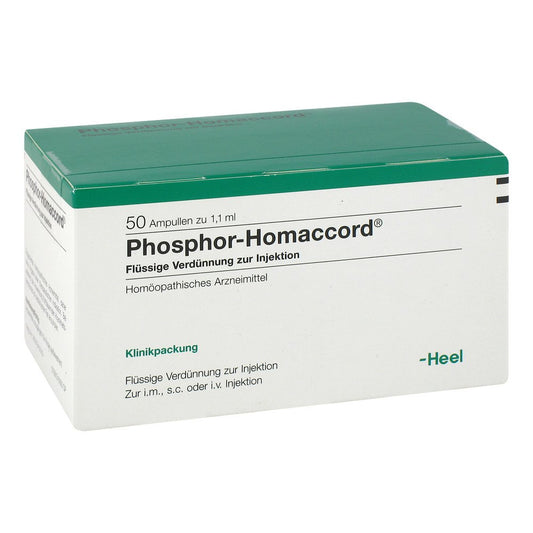 Das Produktfoto zeigt Phosphor Homaccord Ampullen (50 stk) PZN 00807470