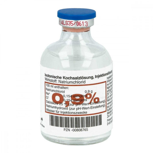 Das Produktfoto zeigt Kochsalzlösung 0,9% Freka-Fl.Fresenius (50 ml) PZN 00808765