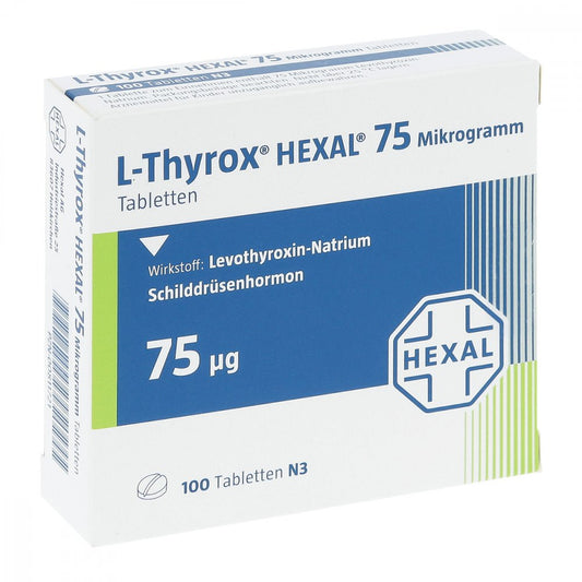 L-Thyrox Hexal 75 Mikrogramm Tabletten (100 stk)