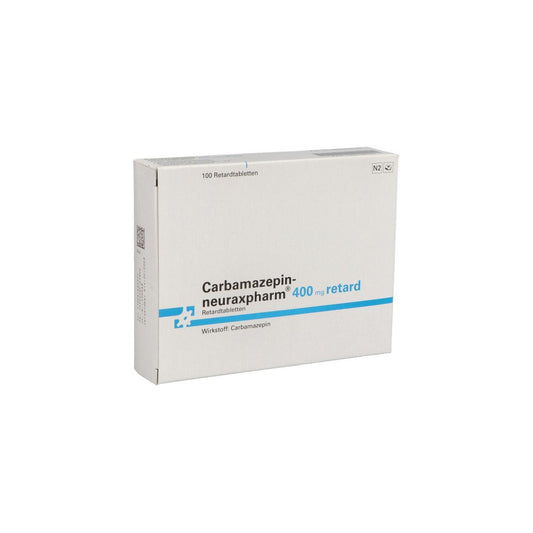 Das Produktfoto zeigt Carbamazepin-Neuraxpharm 400 Retard Tabl. (100 stk) PZN 00816859