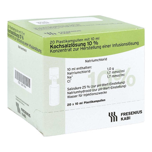 Kochsalzlösung 10% Infusionslösungskonzentrat (20X10 ml)