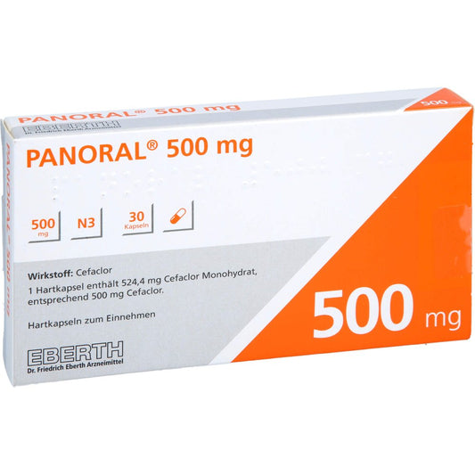Das Produktfoto zeigt Panoral 500 Mg Hartkapseln (30 stk) PZN 00832373