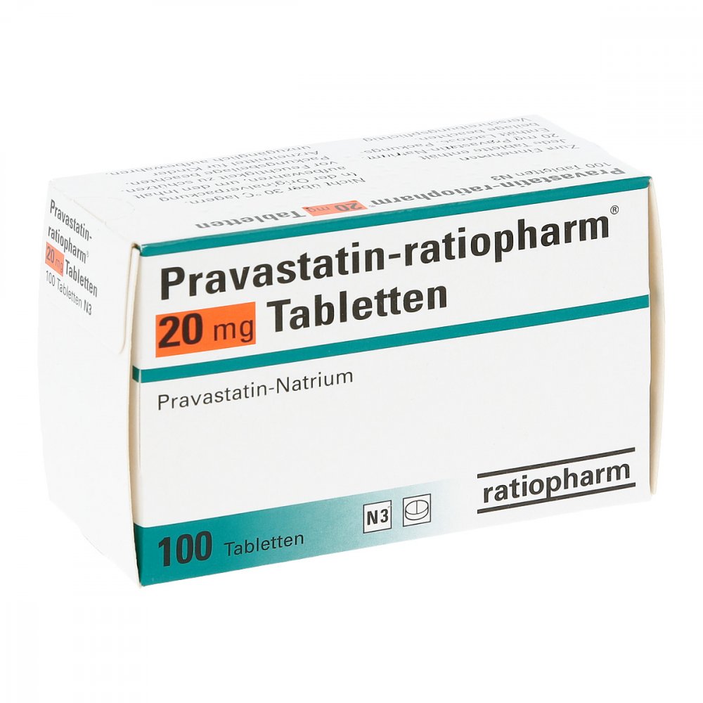 Pravastatin-Ratiopharm 20 Mg Tabletten (100 stk)