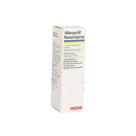 Das Produktfoto zeigt Allergodil Nasenspray (17 ml) PZN 00878292