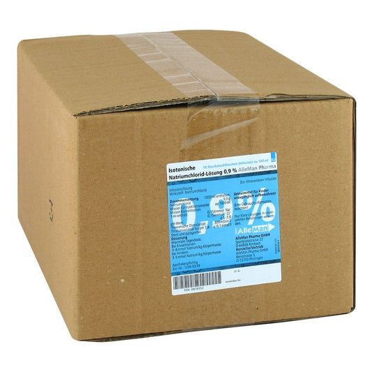 Das Produktfoto zeigt Isotonische Nacl 0,9% Deltamedica Inf.-Lsg.Plastik (10X100 ml) PZN 00878352