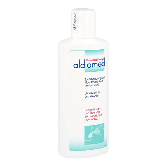 Das Produktfoto zeigt Aldiamed Mundspülung (250 ml) PZN 00879239