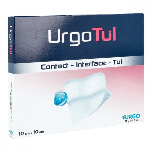 Das Produktfoto zeigt Urgotül 10x10 Cm Wundgaze (10 stk) PZN 00879506
