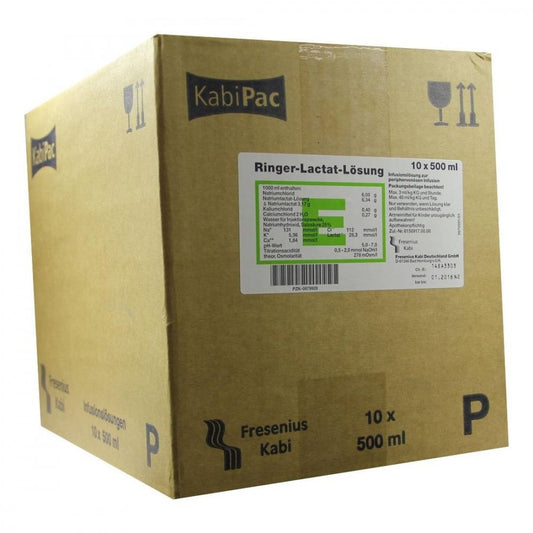 Ringer Lactat Lösung Plastik Infusionslösung (10X500 ml)