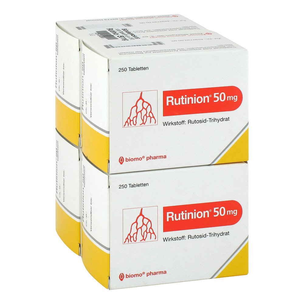 Das Produktfoto zeigt Rutinion Tabletten (4X250 stk) PZN 00892665