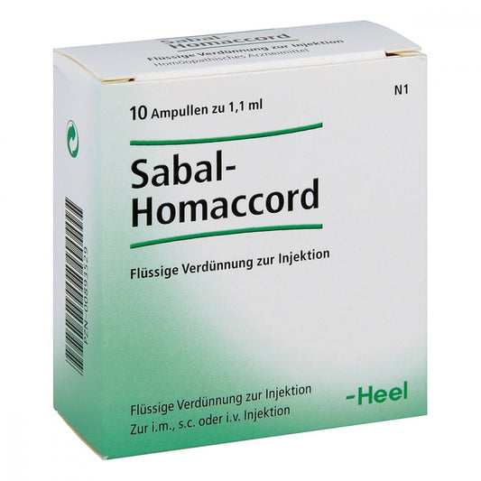 Das Produktfoto zeigt Sabal Homaccord Ampullen (10 stk) PZN 00893529