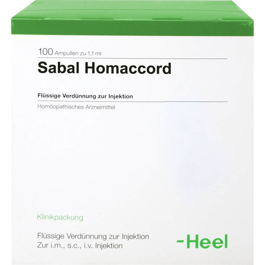 Das Produktfoto zeigt Sabal Homaccord Ampullen (100 stk) PZN 00893541