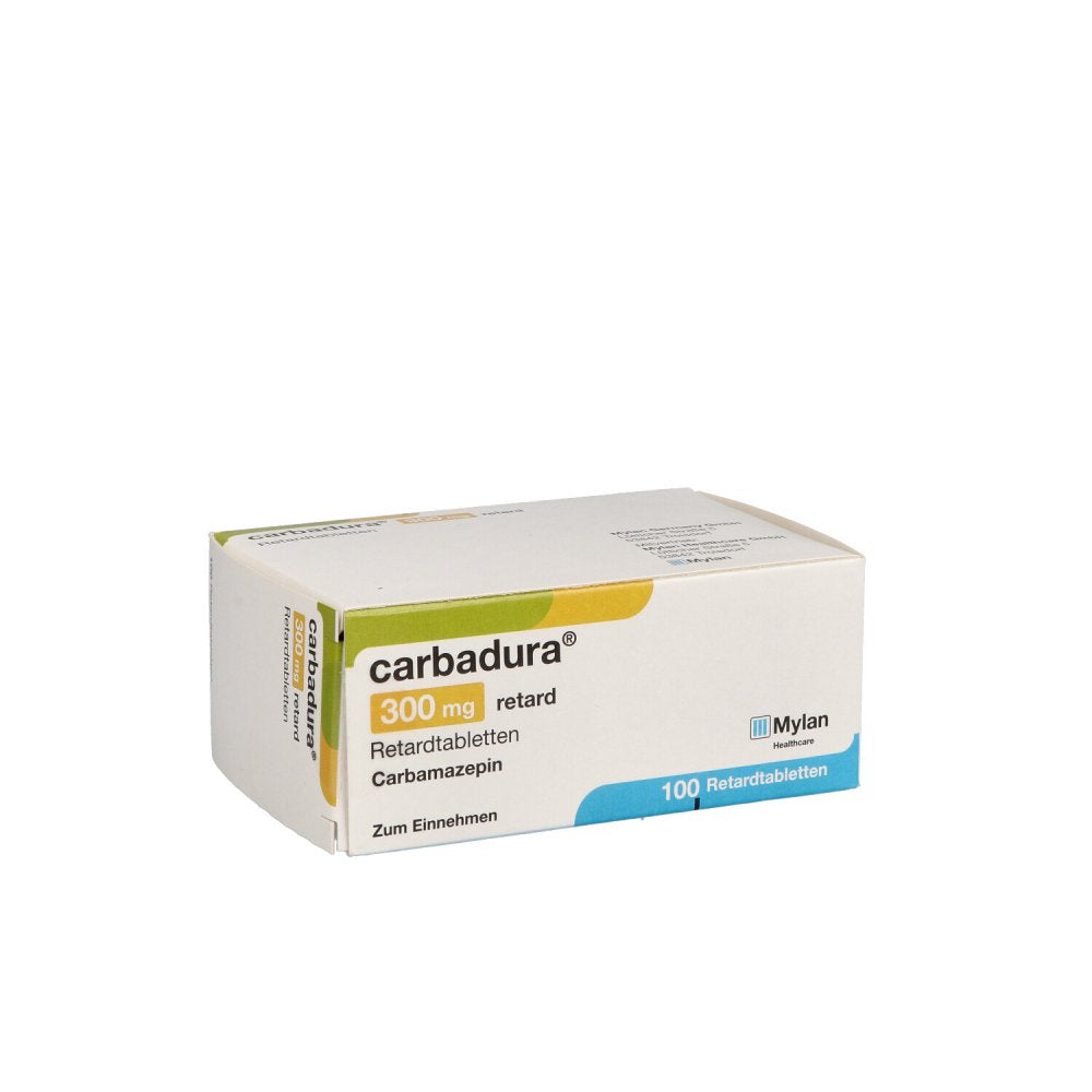 Das Produktfoto zeigt Carbadura 300 Mg Retard Tabl. (100 stk) PZN 00914119