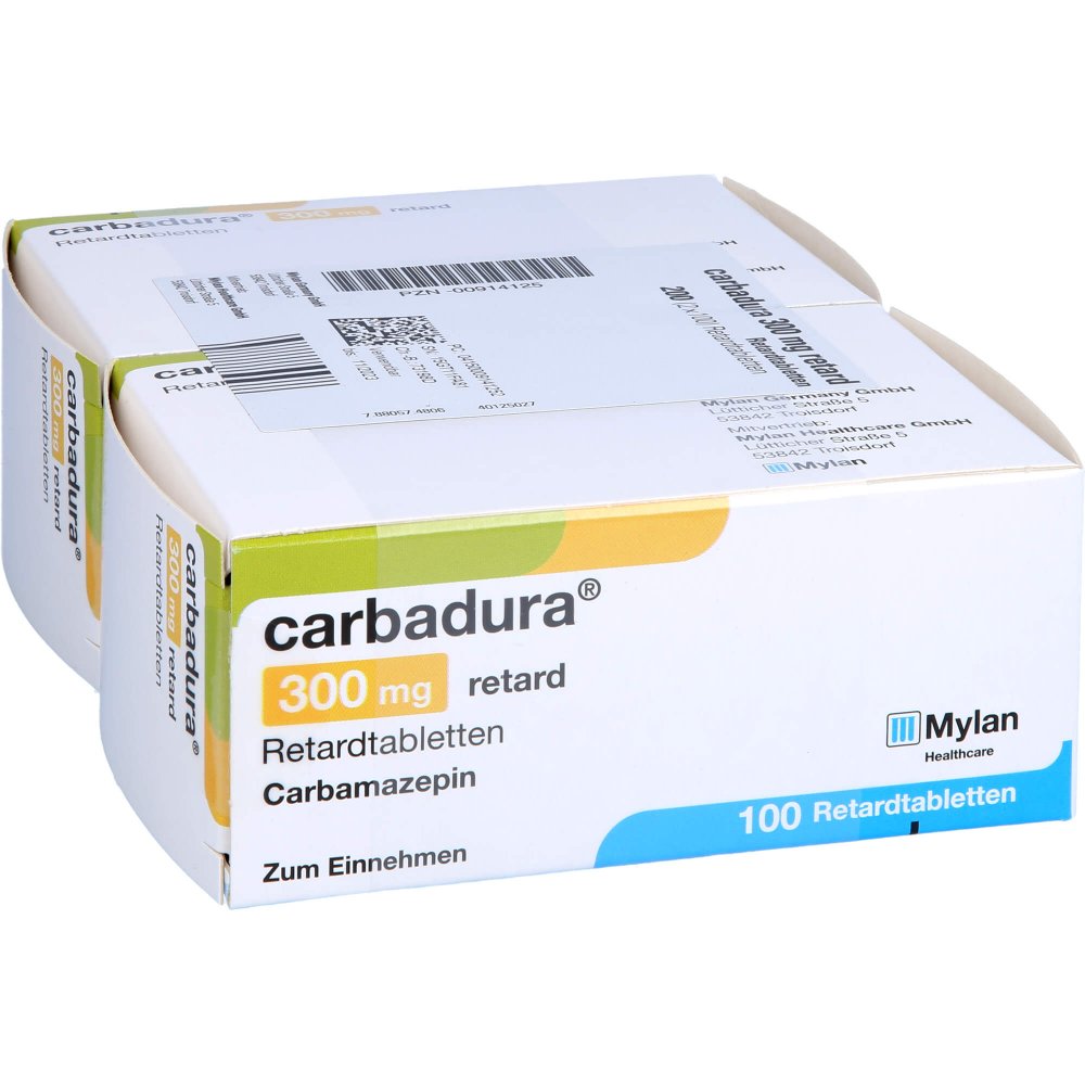 Das Produktfoto zeigt Carbadura 300 Mg Retard Tabl. (200 stk) PZN 00914125