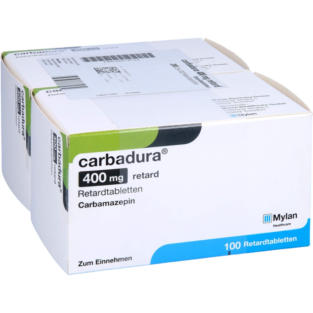 Das Produktfoto zeigt Carbadura 400 Mg Retard Tabl. (200 stk) PZN 00914154