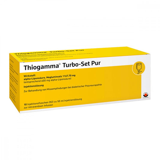 Thiogamma Turbo Set Pur Injektionsflaschen (10X50 ml)