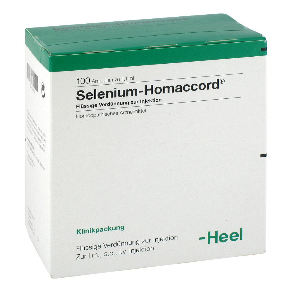 Das Produktfoto zeigt Selenium Homaccord Ampullen (100 stk) PZN 00927814
