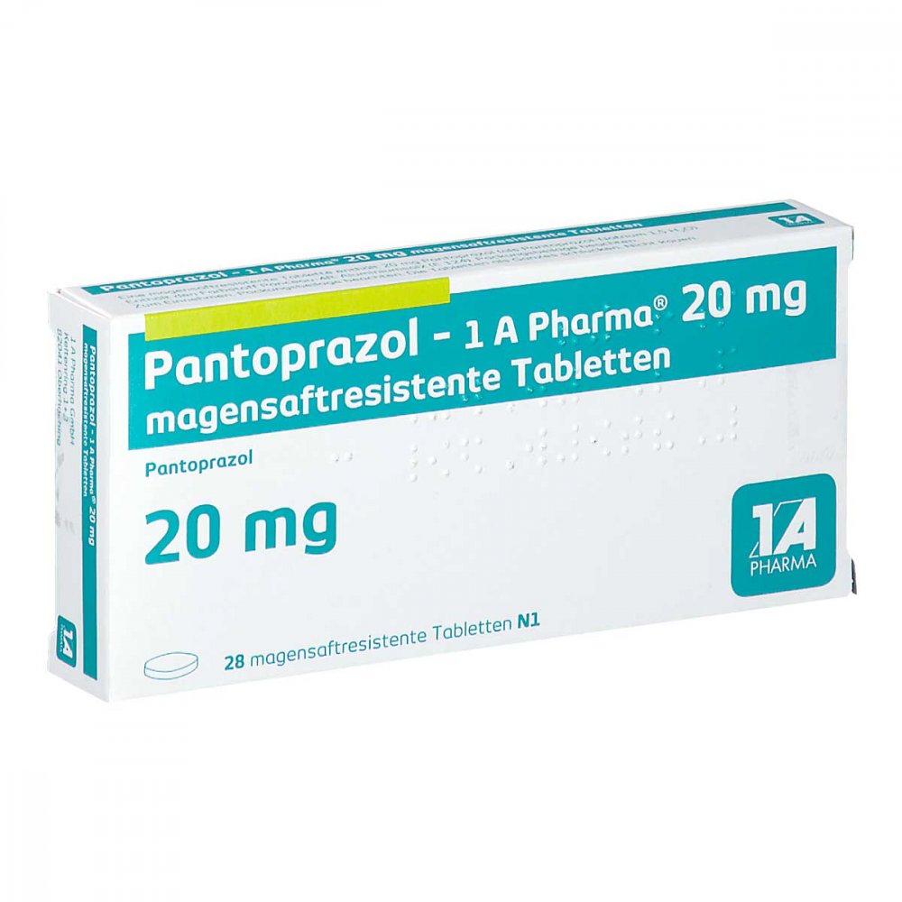 Pantoprazol-1a Pharma 20 Mg Magensaftres.Tabletten (28 stk)