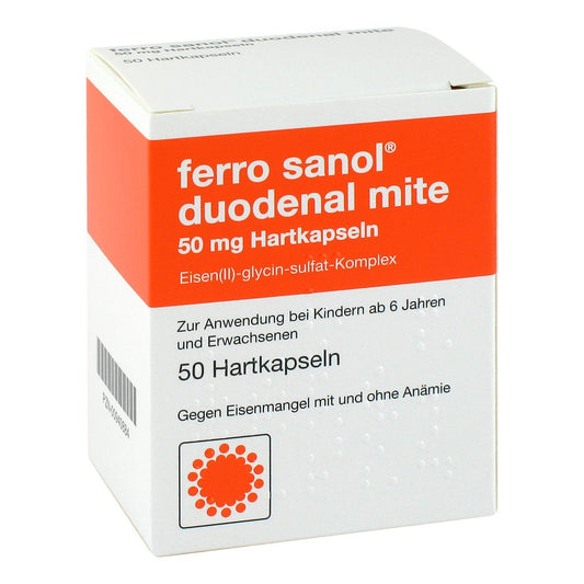 Ferro Sanol Duodenal Mite 50 Mg Magensaftr.Hartk. (50 stk)