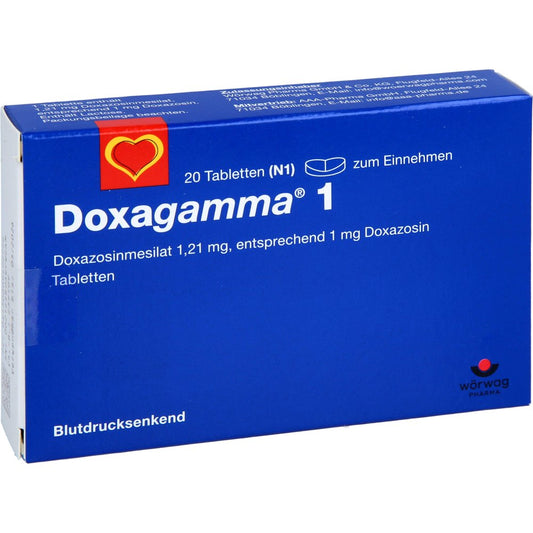 Das Produktfoto zeigt Doxagamma 1 Mg Tabletten (20 stk) PZN 00947277