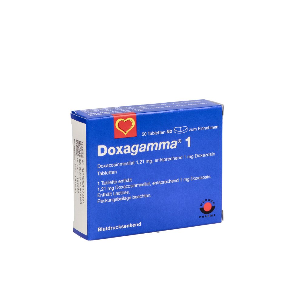 Das Produktfoto zeigt Doxagamma 1 Mg Tabletten (50 stk) PZN 00947283