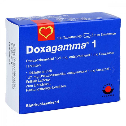 Das Produktfoto zeigt Doxagamma 1 Mg Tabletten (100 stk) PZN 00947308