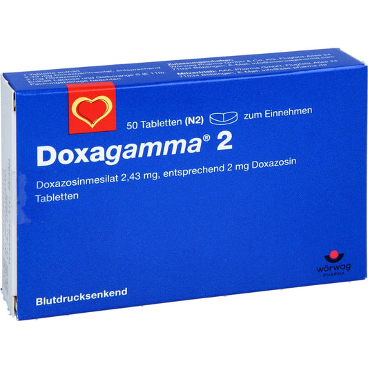 Das Produktfoto zeigt Doxagamma 2 Mg Tabletten (50 stk) PZN 00947320