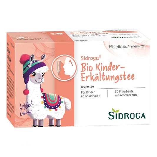 Das Produktfoto zeigt Sidroga Bio Kinder-Erkältungstee Filterbeutel (20X1.5 g) PZN 00953929