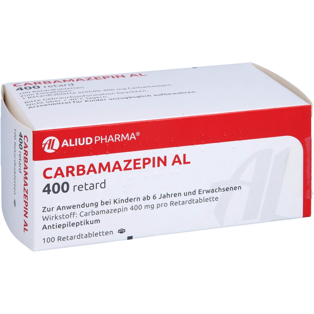 Das Produktfoto zeigt Carbamazepin Al 400 Retard Tabl. (100 stk) PZN 00958312
