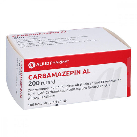 Das Produktfoto zeigt Carbamazepin Al 200 Retard Tabl. (100 stk) PZN 00958364