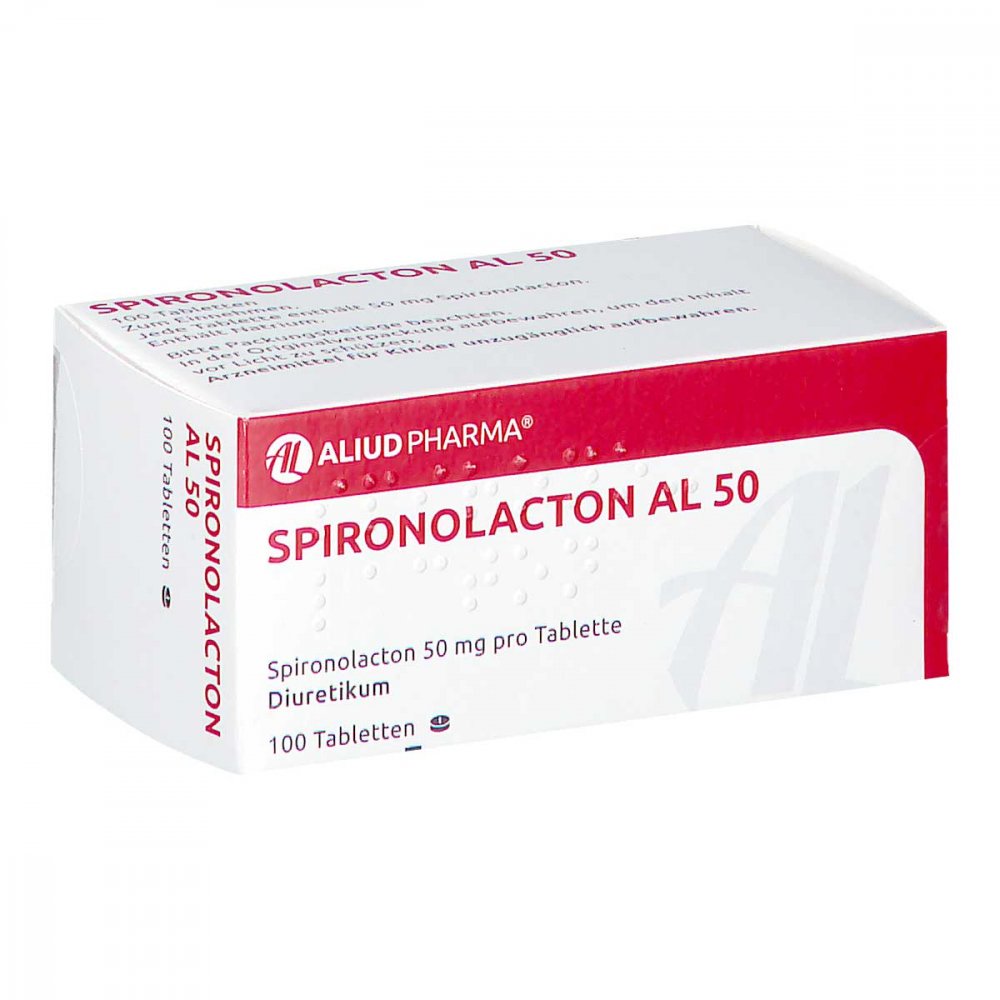 Das Produktfoto zeigt Spironolacton Al 50 Tabletten (100 stk) PZN 00958447