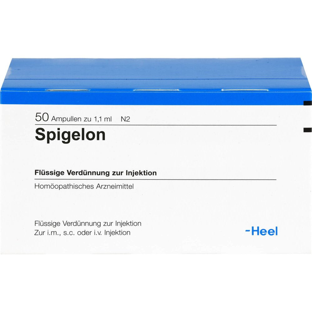 Das Produktfoto zeigt Spigelon Ampullen (50 stk) PZN 00961171