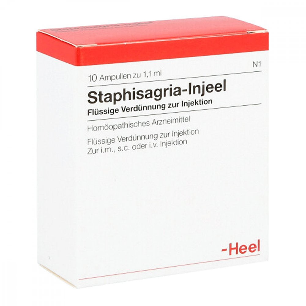 Das Produktfoto zeigt Staphisagria Injeel Ampullen (10 stk) PZN 00966501