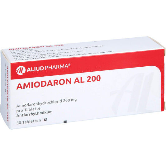 Das Produktfoto zeigt Amiodaron Al 200 Tabletten (50 stk) PZN 00972878