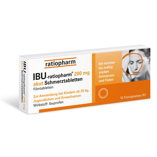 Ibu-Ratiopharm 200 Mg Akut Schmerztbl.Filmtabl. (10 stk)