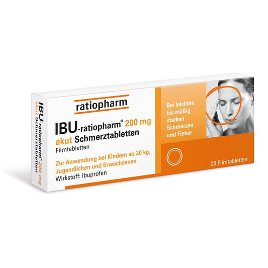 Ibu-Ratiopharm 200 Mg Akut Schmerztbl.Filmtabl. (20 stk)
