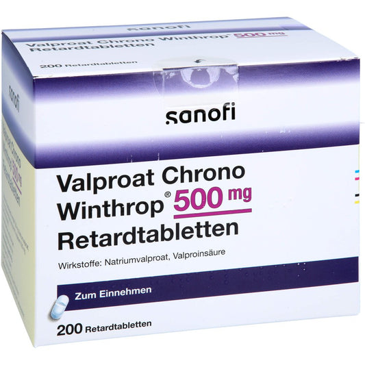 Valproat Chrono Winthrop 500 Mg Retardtabletten (200 stk)