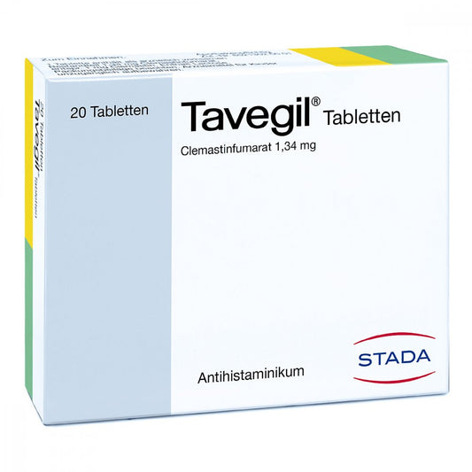 Das Produktfoto zeigt Tavegil Tabletten (20 stk) PZN 01006571