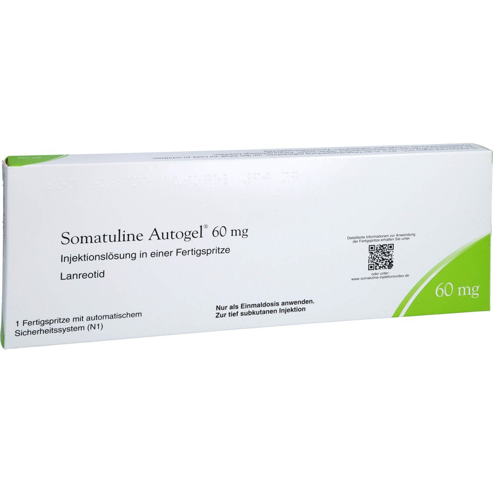 Das Produktfoto zeigt Somatuline Autogel 60 Mg Inj.-Lsg.I.E.Fertigspr. (1 stk) PZN 01007688