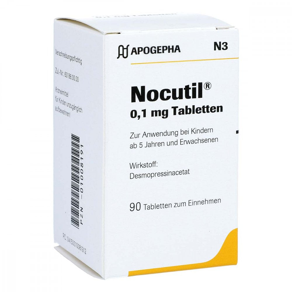 Das Produktfoto zeigt Nocutil 0,1 Mg Tabletten (90 stk) PZN 01008191