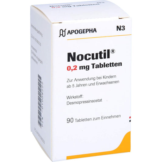 Das Produktfoto zeigt Nocutil 0,2 Mg Tabletten (90 stk) PZN 01008222