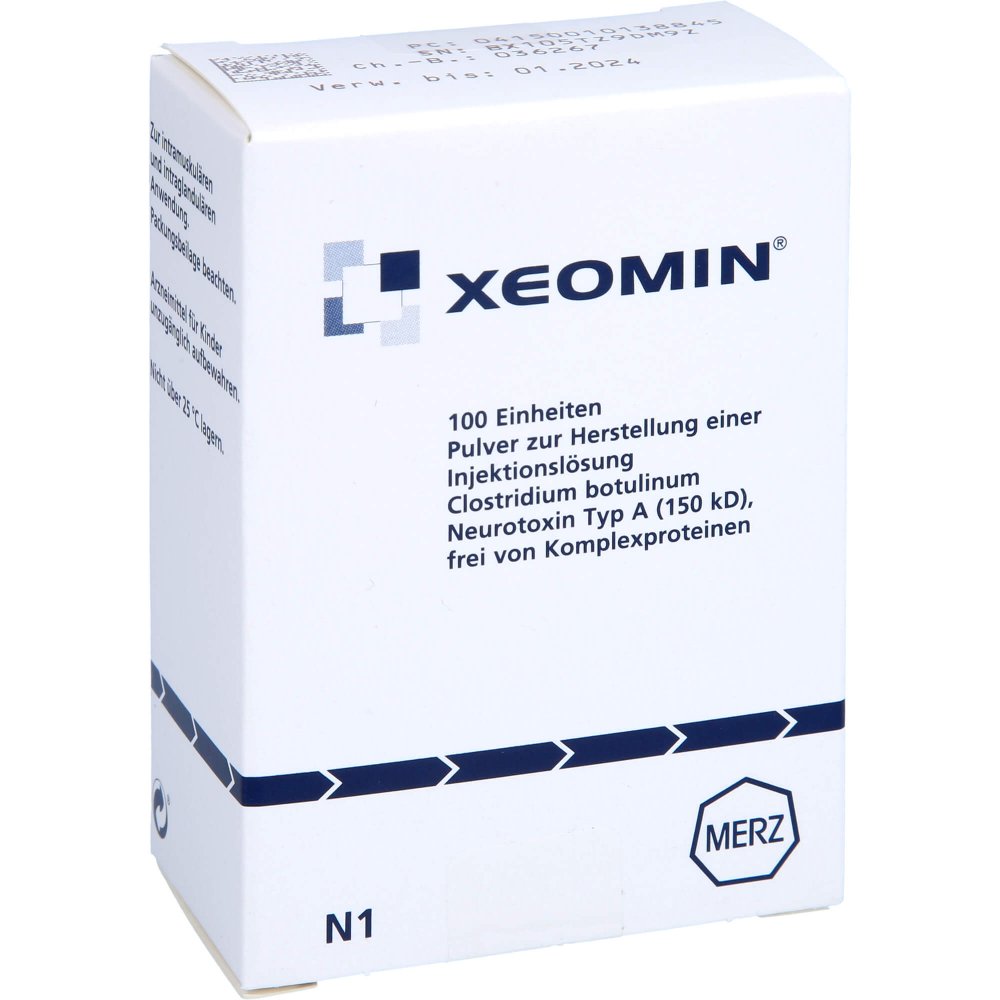 Xeomin 100 Ld50 Einheiten Plv.Z.Herst.E.Inj.-Lsg. (1 stk)