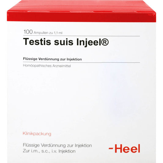 Das Produktfoto zeigt Testis Suis Injeel Ampullen (100 stk) PZN 01014122