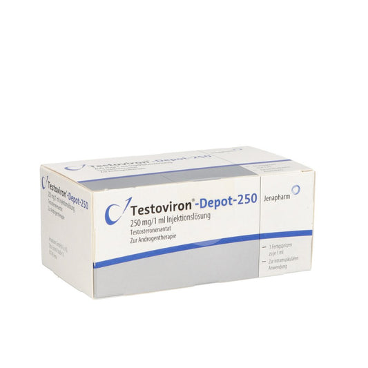 Das Produktfoto zeigt Testoviron Depot 250 Injektionslösung (3X1 ml) PZN 01015222