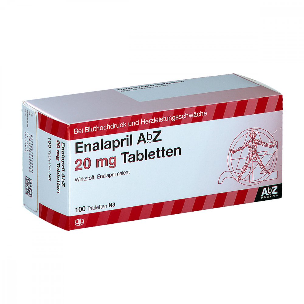 Enalapril Abz 20 Mg Tabletten (100 stk)
