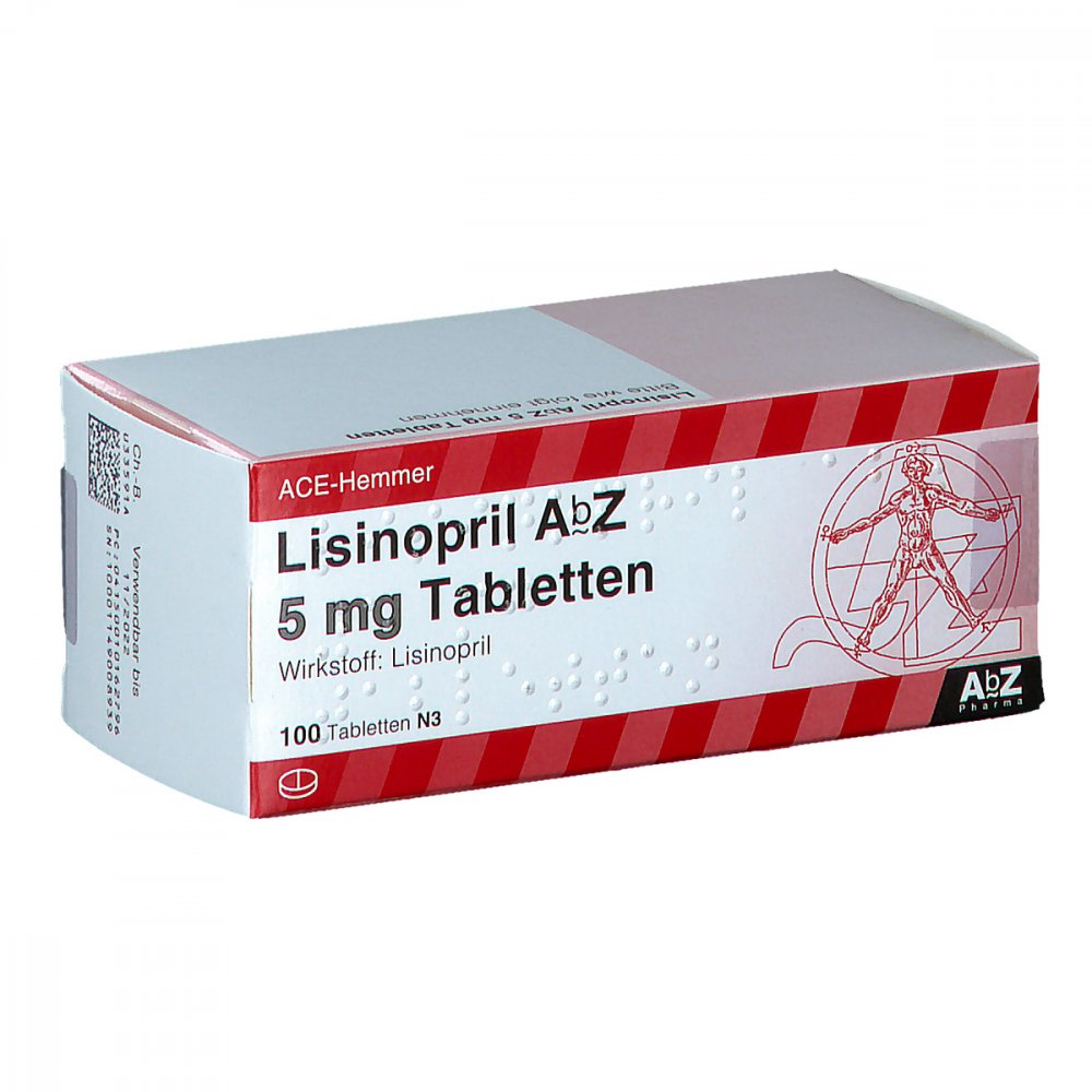 Lisinopril Abz 5 Mg Tabletten (100 stk)