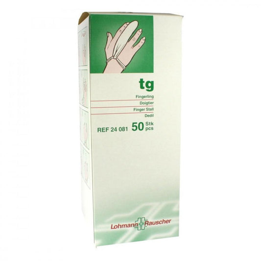 Das Produktfoto zeigt Tg Fingerling Gebrauchsfertig (50 stk) PZN 01020016