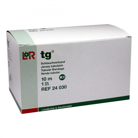 Das Produktfoto zeigt Tg Schlauchverband Gr.K1 10 M Weiß (1 stk) PZN 01020163