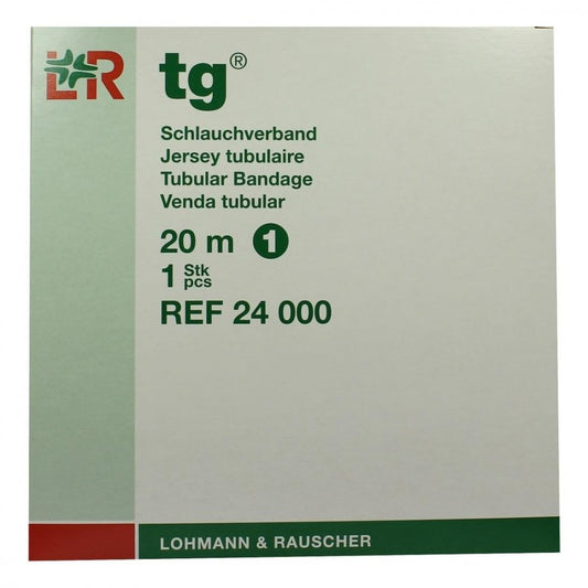 Das Produktfoto zeigt Tg Schlauchverband Gr.1 20 M Weiß (1 stk) PZN 01020186